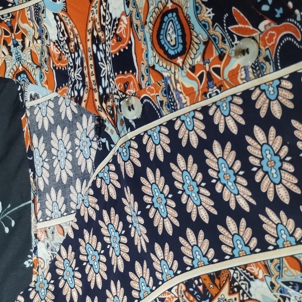 patterned blouse